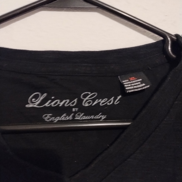 Lions Crest by English Laundry black T - Picture 5 of 5
